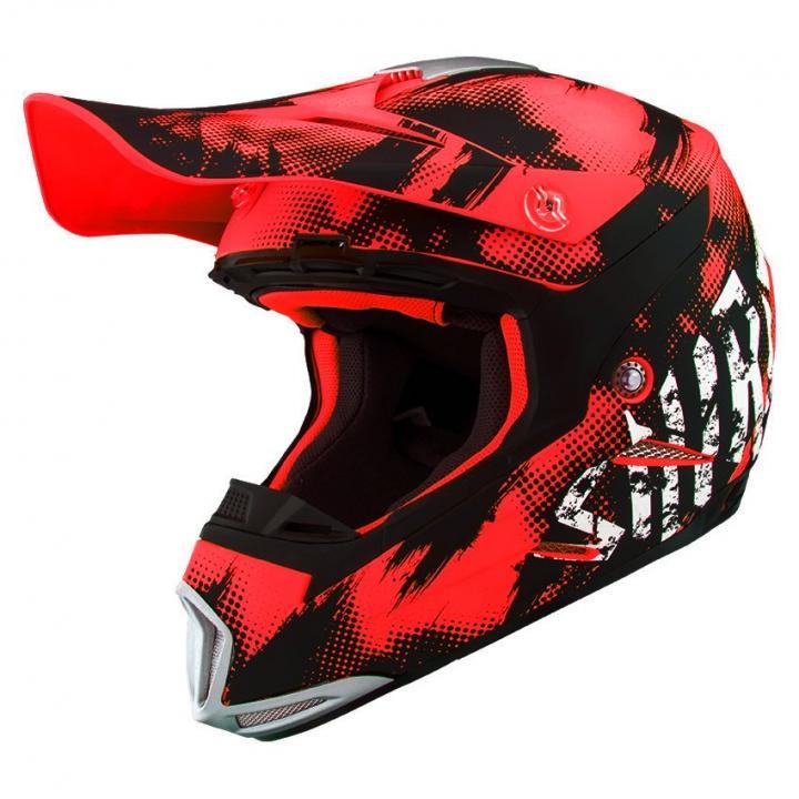 Casco Shiro Mx 306 Sils Junior Infantil rojo